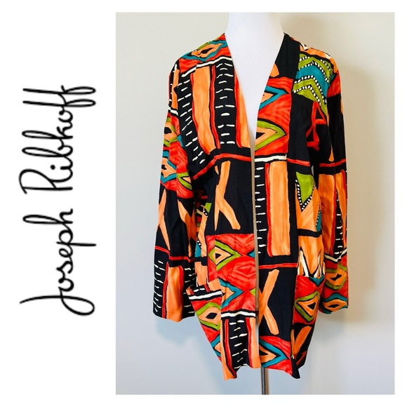 Joseph Ribkoff Jackets & Blazers - JOSEPH RIBKOFF Multi Colour Blazer Coat Size 12